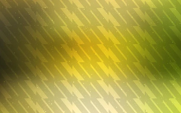 ライトグリーン 直線で黄色のベクトルの背景 グラデーションでぼやけた抽象的な背景に線 あなたのビジネス広告のためのスマートデザイン — ストックベクタ
