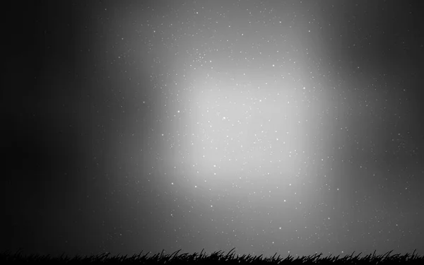 Plantilla Vectorial Light Gray Con Estrellas Espaciales Ilustración Abstracta Brillante — Archivo Imágenes Vectoriales