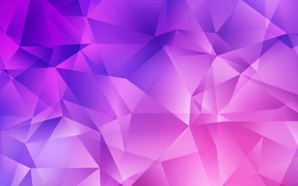 Violet Clair Motif Triangles Gradient Vectoriel Rose Illustration Colorée Brillante — Image vectorielle