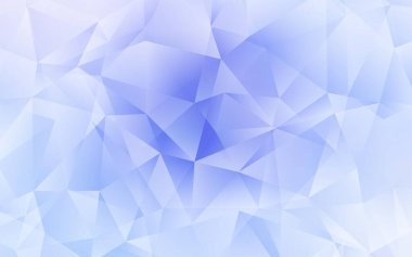 Açık Mor vektör çokgen şablonu. Üçgenli parlak renkli çizimler. Web siteniz için çokgen tasarım.