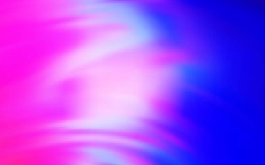 Açık pembe, mavi vektör renkli bulanık fon. Soyut renkli gradyan çizimi. Tasarımının yeni yolu.