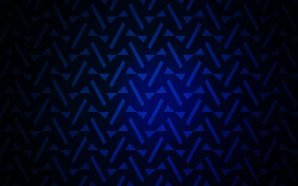Agencement Vectoriel Bleu Foncé Avec Lignes Triangles Illustration Abstraite Scintillante — Image vectorielle