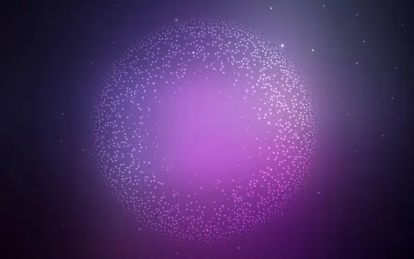 Donkerpaarse Roze Vectorachtergrond Met Astronomische Sterren Schitterende Gekleurde Illustratie Met — Stockvector