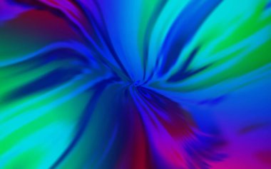 Açık mavi, kıvrımlı çizgileri olan kırmızı vektör arkaplan. Değişken çizgileri olan renkli soyut çizimler. Tasarımınız için tamamen yeni bir şablon.