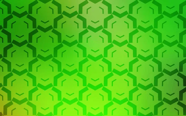 Светло Зеленый Вектор Искушают Мохнатыми Линиями Яркая Иллюстрация Состоящая Изогнутых — стоковый вектор