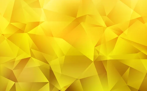 Fondo Poligonal Vector Amarillo Claro Ilustración Geométrica Creativa Estilo Origami — Vector de stock