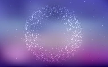 Açık Pembe, uzay yıldızlı mavi vektör şablonu. Renkli kozmik yıldızlı soyut çizimler. Astroloji web siteleri için desen.