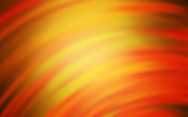 带有弯曲线条的浅橙色矢量背景 色彩斑斓的带有渐变线的几何样品 手机显示屏模板 — 图库矢量图片