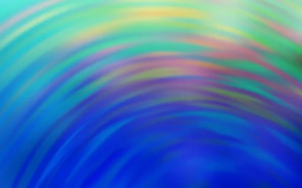Modèle Vectoriel Bleu Clair Vert Avec Lignes Courbes Illustration Colorée — Image vectorielle