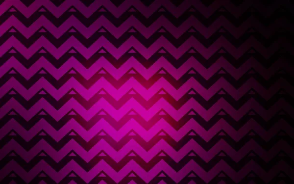 Dark Pink Vector Backdrop Lines Triangles Glitter Abstract Illustration Triangular — Stock Vector