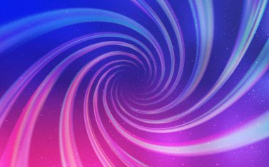 Açık Mor, gece gökyüzü yıldızlı pembe vektör deseni. Bulanık arkaplandaki ve gradyanı olan uzay yıldızları. İş ilanınız için akıllı tasarım.