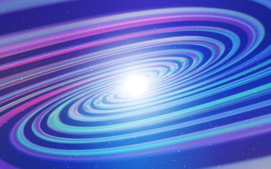 Açık Pembe, gökada yıldızlı mavi vektör arkaplan. Parlak astronomik yıldızlı parlak renkli çizimler. İş ilanınız için akıllı tasarım.