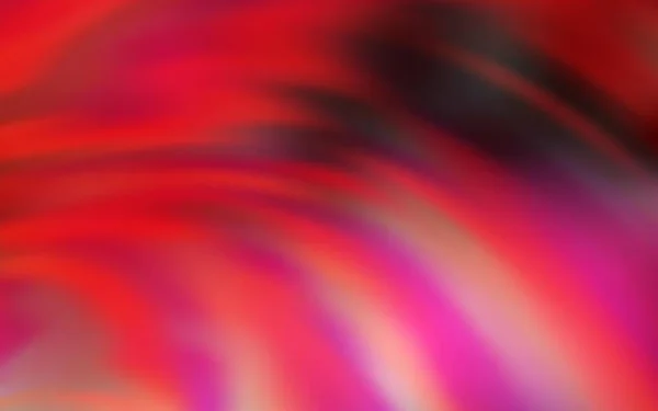 Modèle Vectoriel Rouge Clair Avec Lignes Rondes Illustration Abstraite Colorée — Image vectorielle