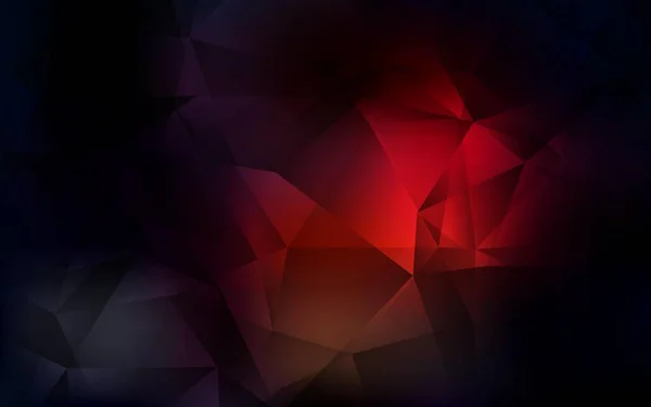 Vermelho Escuro Vetor Polígono Fundo Abstrato Ilustração Poligonal Brilhante Que — Vetor de Stock