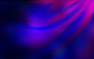 Koyu pembe, mavi vektör bulanık ve renkli desen. Gradyan tasarımlı, soyut, ışıltılı çizimler. Tasarımlar için arka plan.
