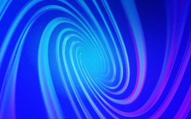 Açık Pembe, kozmik yıldızlı mavi vektör düzeni. Bulanık dekoratif tasarım galaksi yıldızlarıyla basit bir stilde. Astroloji web siteleri için desen.