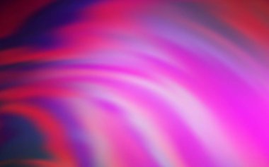 Bükülmüş çizgileri olan açık pembe vektör düzeni. Değişken çizgileri olan renkli soyut çizimler. İşiniz için en renkli tasarım..