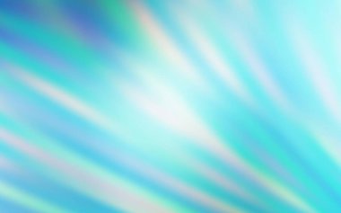 Açık mavi, düz çizgileri olan yeşil vektör düzeni. Bulanık dekoratif tasarım basit bir şekilde çizgilerle. Güzel geçmişiniz için şablon.