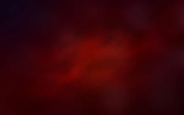 Tmavě Červené Vektorové Pozadí Hvězdami Galaxie Vesmírné Hvězdy Rozmazaném Abstraktním — Stockový vektor