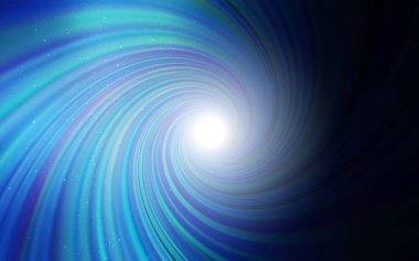 Kozmik yıldızlı koyu mavi vektör düzeni. Bulanık dekoratif tasarım galaksi yıldızlarıyla basit bir stilde. Reklamınız, posteriniz, afişiniz için en iyi tasarım.