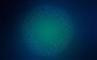 Astronomik yıldızlı koyu mavi vektör arkaplan. Bulanık dekoratif tasarım galaksi yıldızlarıyla basit bir stilde. Astroloji web siteleri için desen.
