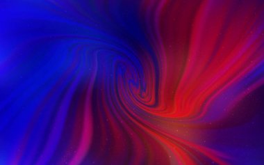 Koyu mavi, Samanyolu yıldızlı kırmızı vektör dokusu. Soyut şablonda gökyüzü yıldızlarıyla parlayan illüstrasyon. İş ilanınız için akıllı tasarım.