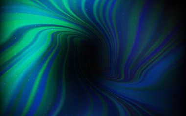 Gece gökyüzü yıldızlı koyu mavi vektör deseni. Parlak astronomik yıldızlı parlak renkli çizimler. Reklamınız, posteriniz, afişiniz için en iyi tasarım.