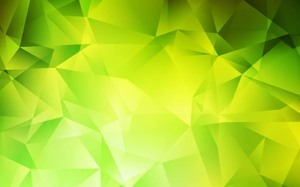 ライトグリーン イエローベクトルグラデーション三角形パターン 三角形のモダンな抽象的なイラスト あなたのビジネスデザインのための真新しいスタイル — ストックベクタ