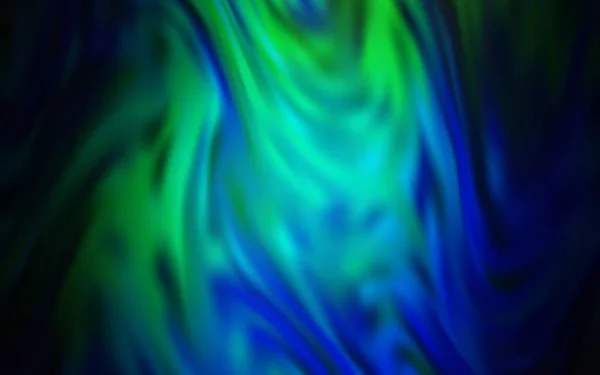 Ciemnoniebieski Zielony Wektor Zamazany Kolorowy Wzór Kolorowa Abstrakcyjna Ilustracja Gradientem — Wektor stockowy