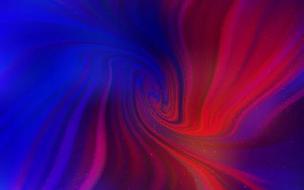 Tmavě Modrá Červená Vektorová Textura Mléčnými Hvězdami Zářící Ilustrace Hvězdami — Stockový vektor