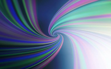 Bükülmüş çizgileri olan hafif BLUE vektör arkaplanı. Eğilimli zarif, parlak bir çizim. Markan için yeni kompozisyon.