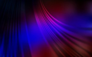 Koyu mavi, kırmızı vektör dokusu ve ince çizgileri var. Renkli çizgileri ve şekilleri olan bir örnek. Tasarımınız için renkli dalga deseni.