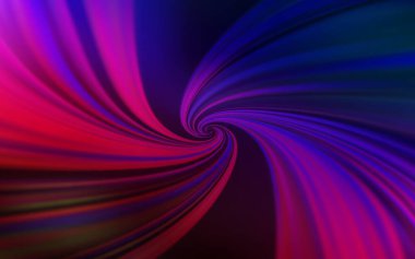 Koyu mavi, kıvrık çizgileri olan kırmızı vektör şablonu. Kavisli çizgilerden oluşan parlak bir illüstrasyon. Tasarımınız için tamamen yeni bir şablon.