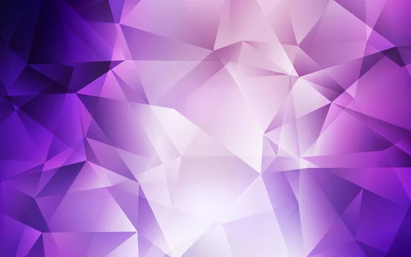 Light Purple Vektor Abstrakten Mosaikhintergrund Bunte Illustration Polygonalen Stil Mit — Stockvektor