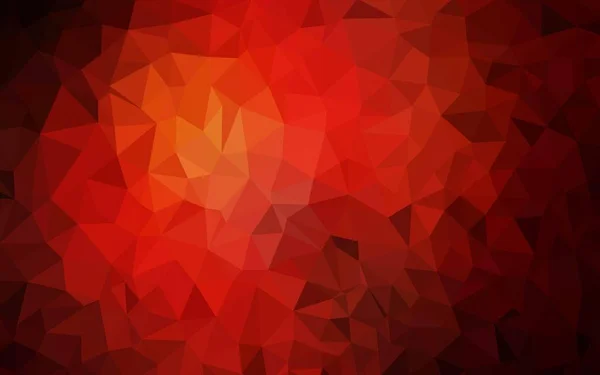 Plantilla Mosaico Triángulo Vector Rojo Oscuro Ilustración Geométrica Estilo Origami — Archivo Imágenes Vectoriales