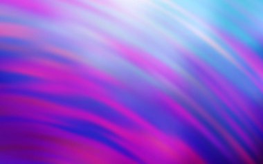 Çizgileri olan açık mor vektör deseni. Kavisli çizgilerden oluşan parlak bir illüstrasyon. Marka kitabı için şık bir desen.