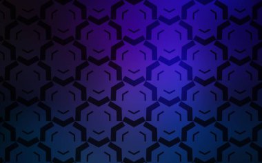 Bükülmüş çizgileri olan koyu mavi vektör arkaplan. Basit bir şekilde yepyeni renkli bir tasvir. Marka kitabı için şık bir desen.