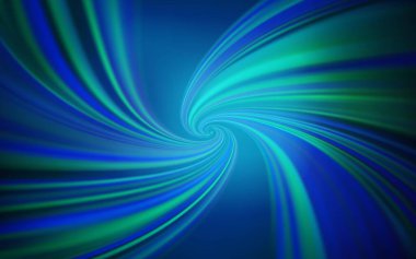 Eğri çizgileri olan koyu mavi vektör şablonu. Soyut ve gradyan renkte renkli çizimler. Web siteniz için soyut tasarım.