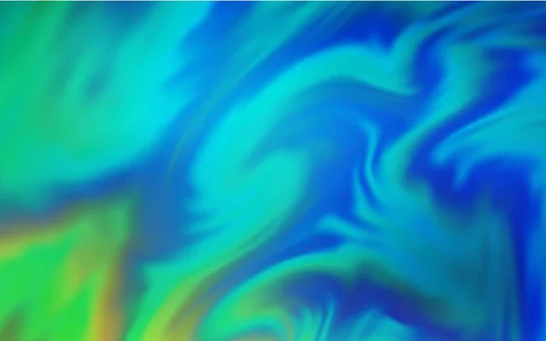 Светло Голубой Зеленый Вектор Размытый Фон Абстрактная Красочная Иллюстрация Градиентом — стоковый вектор