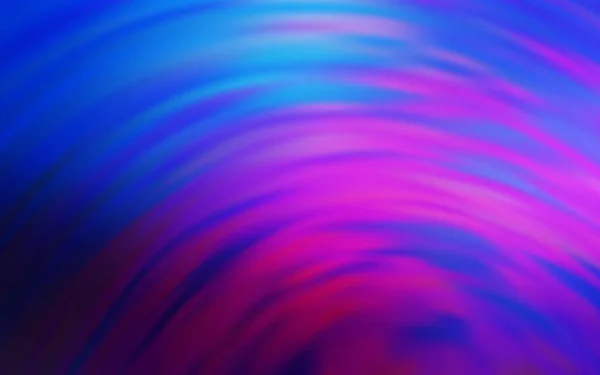 Dunkelrosa Blauer Vektorhintergrund Mit Gebogenen Linien Bunte Illustration Schlichtem Stil — Stockvektor