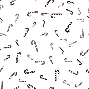 Lezzetli xmas şekerli açık kırmızı vektörlü arkaplan.