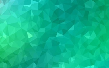 Açık yeşil vektör düşük polimerli doku. Çokgen şekilli bir örnek. İş tasarımınız için yepyeni bir tarz.