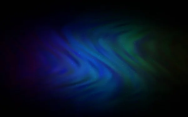 Mörkblå Grön Vektor Bakgrund Med Galaxstjärnor Modern Abstrakt Illustration Med — Stock vektor