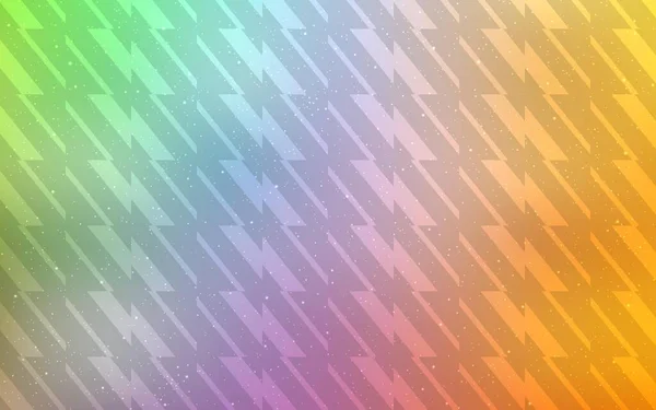 フラットラインとライトマルチカラーベクトルレイアウト 線でシンプルなスタイルで輝く装飾的なデザイン 小冊子 チラシのパターン — ストックベクタ