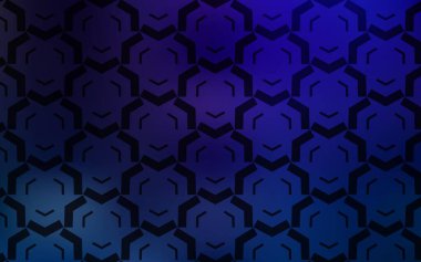 Eğri çizgileri olan koyu mavi vektör dokusu. Alnında çizgiler olan soyut bir çizim. Tasarımınız için tamamen yeni bir şablon.