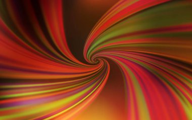 Eğri çizgileri olan koyu turuncu vektör arka plan. Yaratıcı illüstrasyon, yarım tonlu ve eğimli. Marka kitabı için şık bir desen.