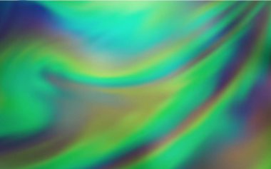 Açık yeşil vektör modern zarif zemin. Gradyan tasarımlı, soyut, ışıltılı çizimler. İş tasarımınız için yeni biçim.