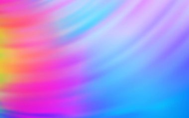 Açık mavi, kıvrımlı çizgileri olan kırmızı vektör arkaplan. Kavisli çizgilerden oluşan parlak bir illüstrasyon. Tasarımınız için tamamen yeni bir şablon.