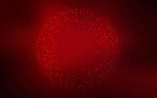 Diseño Vectorial Rojo Oscuro Con Estrellas Cósmicas Ilustración Brillante Con — Vector de stock