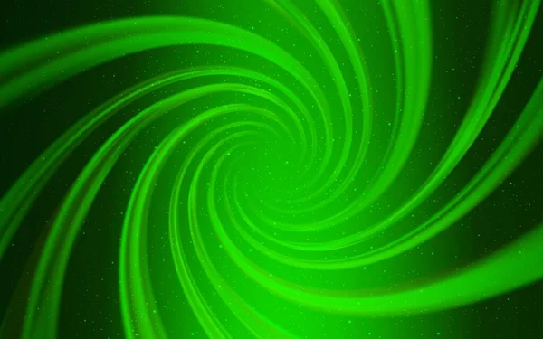 Hellgrüne Vektoranordnung Mit Kosmischen Sternen Leuchtende Illustration Mit Himmelssternen Auf — Stockvektor